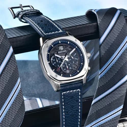 Montre chronographe pour homme BY BENYAR (Modèle BY-5222 / BY-5222A).