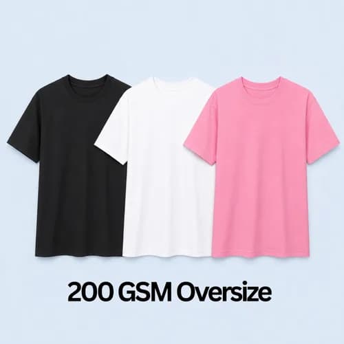 T-shirt oversize 100% coton 200 GSM El