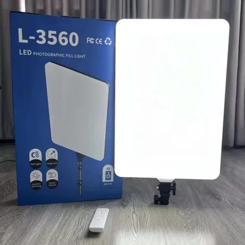 Panneau lumineux LED professionnel pour photo et vidéo L-3560 avec télécommande