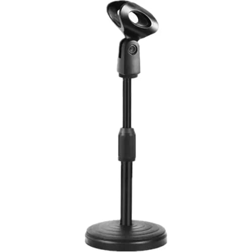 support de microphone de bureau avec base ronde lestée